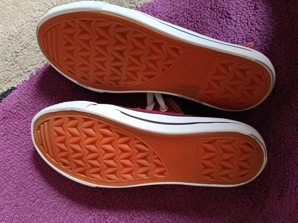 Trampki bordowe unisex 38(37)