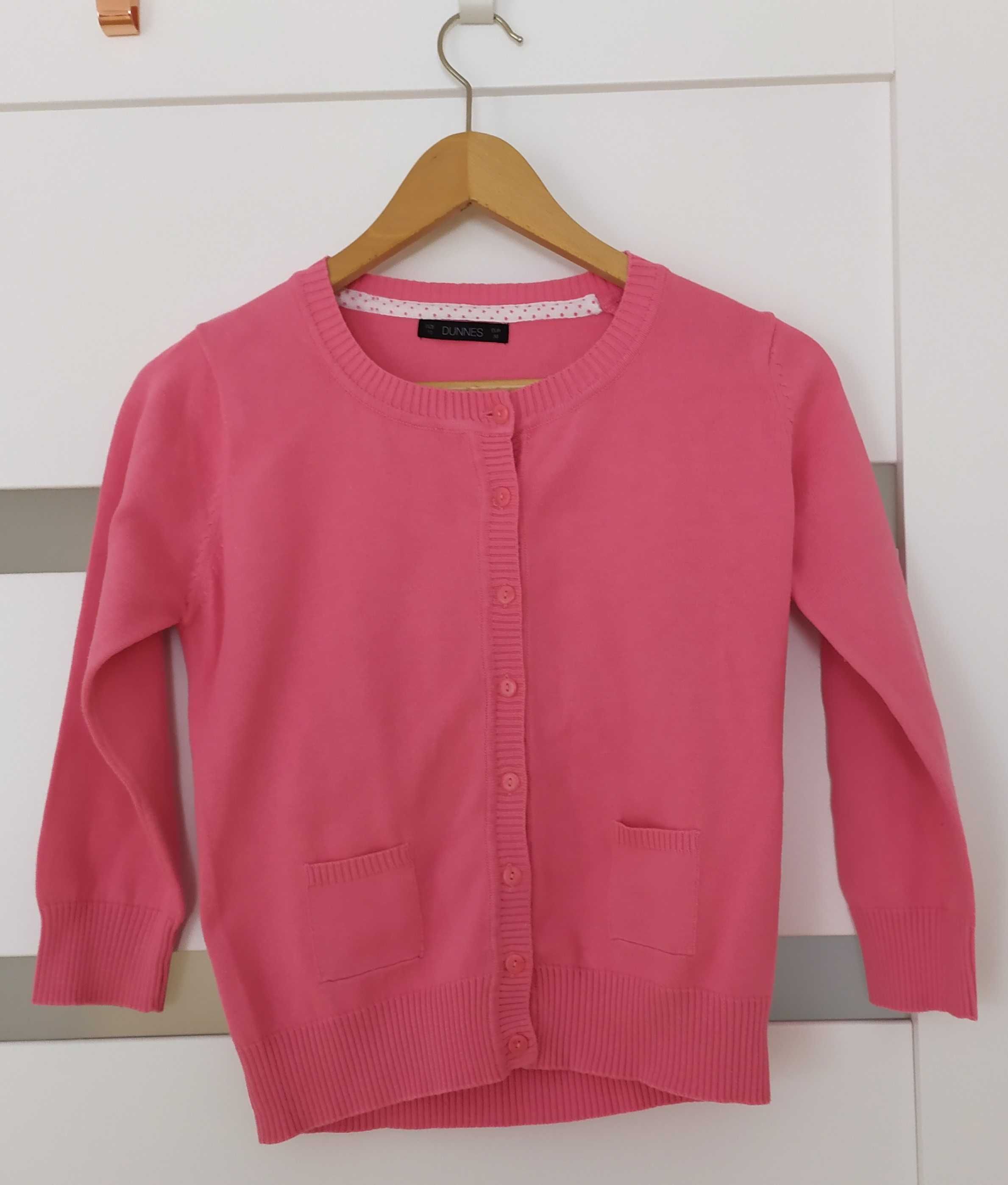Sweter kardigan DUNNES koral róż 36-38