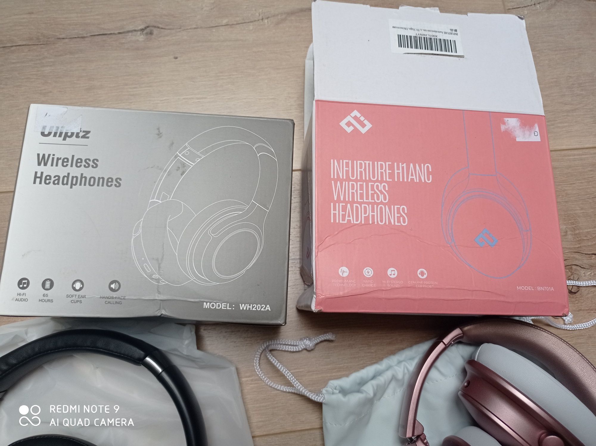 Słuchawki nauszne bluetooth KVIDIO bezprzewodowe i inne.