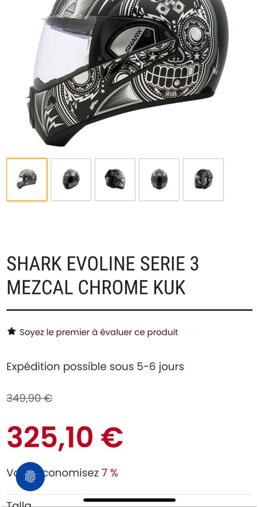 Шолом Модуляр/Трансформер Оригінал Shark Evoline 3 Mezcal Chrome