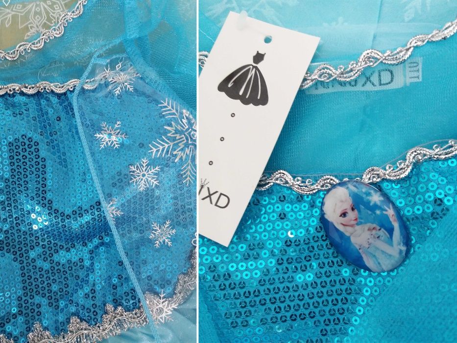 Fantasia / Vestido Princesa Elsa (Frozen) - NOVO - 3,4,5,6,7anos