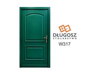 Drzwi DŁUGOSZ zewnętrzne RAL6005 zieleń mchu czyste powietrze GOTOWE