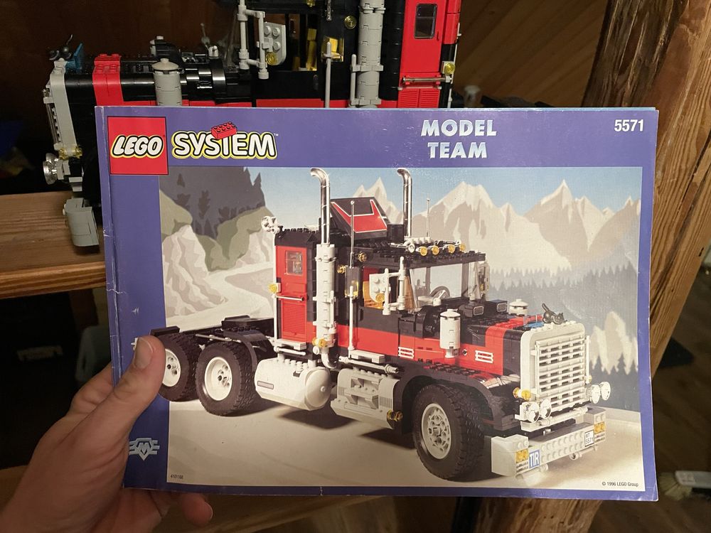 Lego 5571 model team ciezarowka black cat giant truck