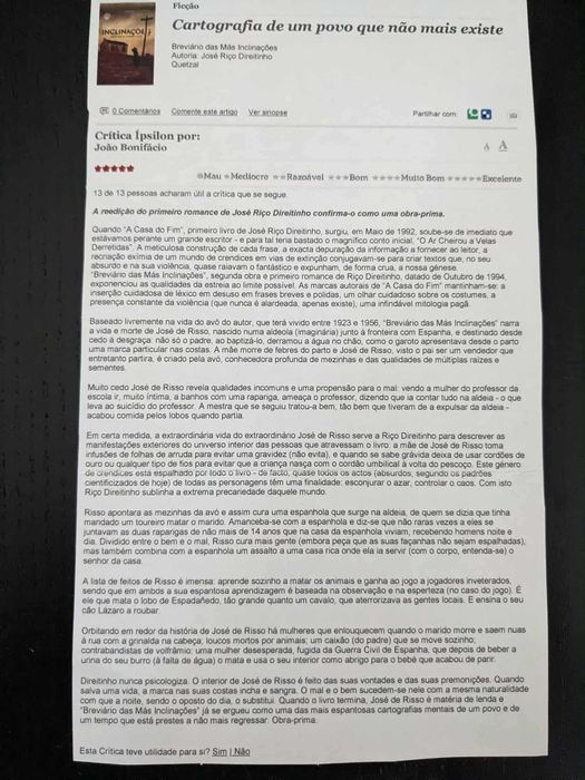 José Riço Direitinho - Breviário das más inclinações