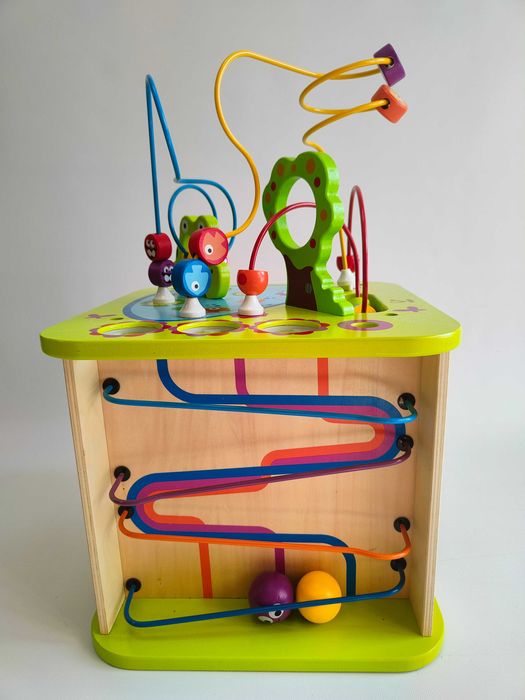 Hape kostka motoryczna edukacyjna przeplatanka zwierzątka E1810 A