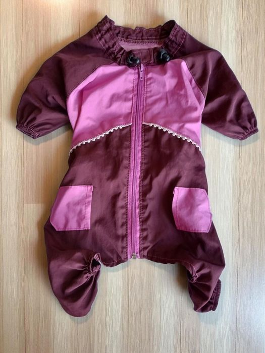 Комбінезон вітрівка для маленької собачки розмір М