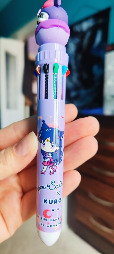 Sailor Moon/Sanrio - 10 kolorowy długopis Sailor Mars i Kuromi