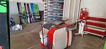 Maszyna do serwisu nart snowbordow skid ,szeroki pas,