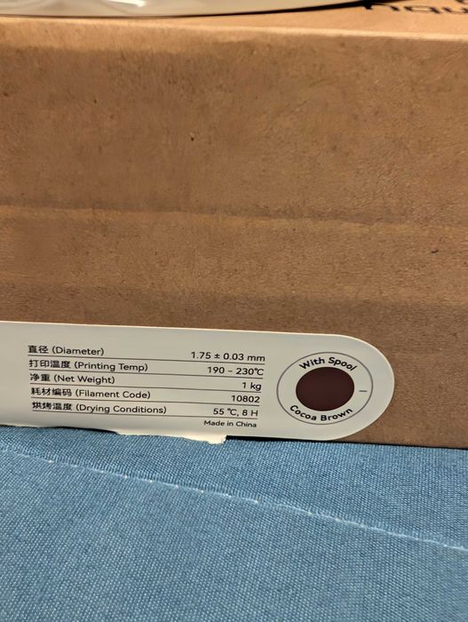 Filamento Bambulab - Castanho (Cocoa Brown)