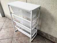 Jonaxel Ikea bialy regal z koszami i górną półką 25x51x70