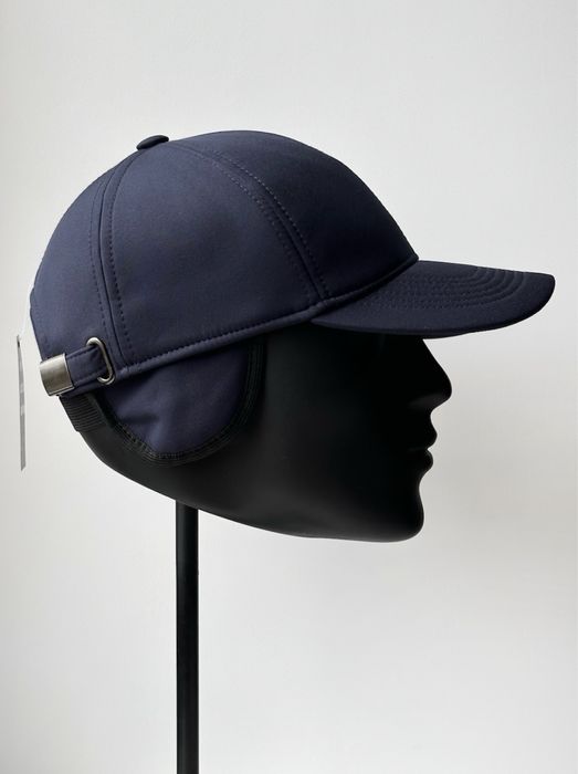 Тепла бейсболка софтшелл синя | Синя бейсболка soft shell | Кепка синя