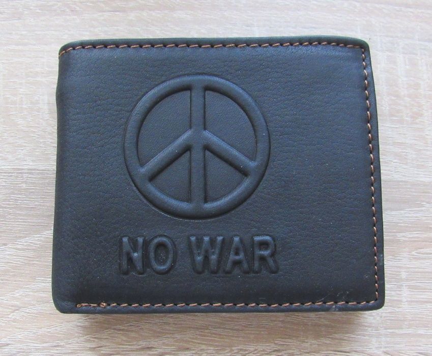 Портмоне гаманець кошелёк натуральна шкіра No war