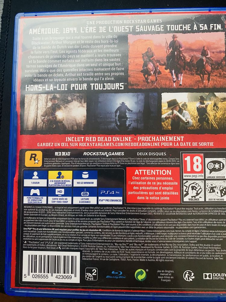 Red dead redemption 2 playstation 4