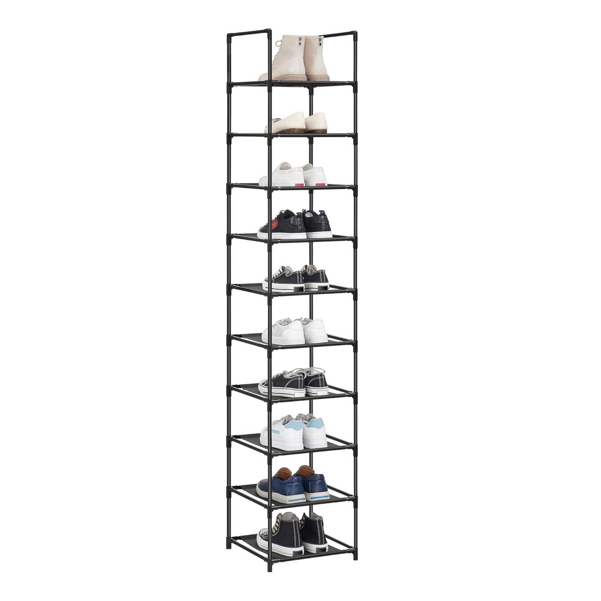 Regał na buty otwarta szafka na buty 33 x 33 x 173 cm organizer