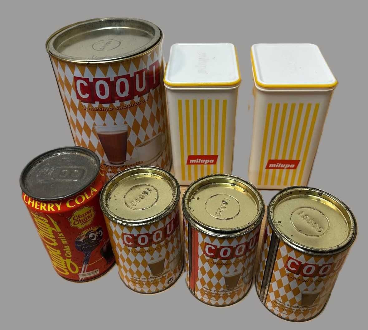 Latas vazias alimentação infantil publicidade