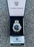 PAGANI DESIGN 40 mm seria nurkowa NH35 luksusowy męski Gratis