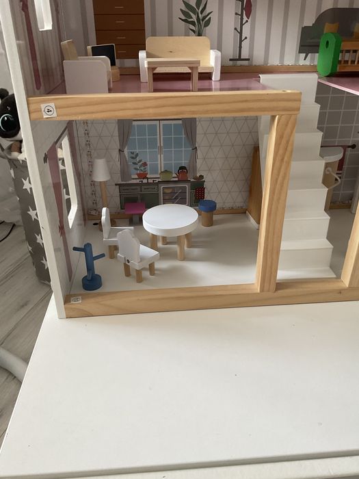 Drewniany domek dla lalek xxl uzywany