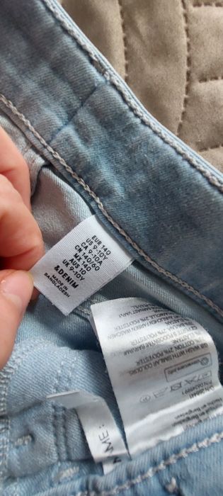 Szorty spodenki jeansowe h&m 140