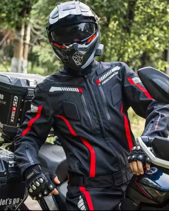 Nowy strój motocyklowy, kombinezon, spodnie + kurtka