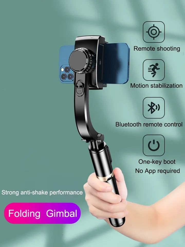 Selfie stick tripod gimbal 360°