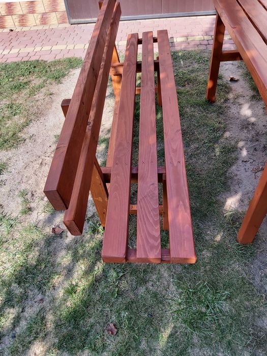 Zestaw tarasowy stół i ławki