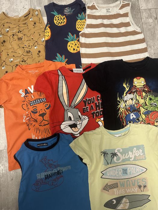 Zestaw koszulek chłopięcych 128