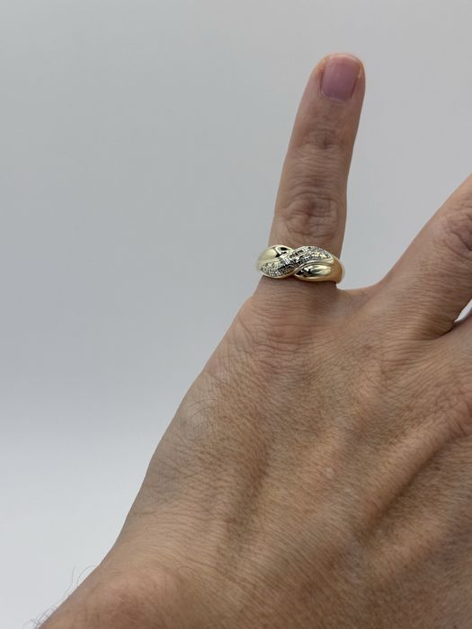 Złoty pierścionek rozmiar 14