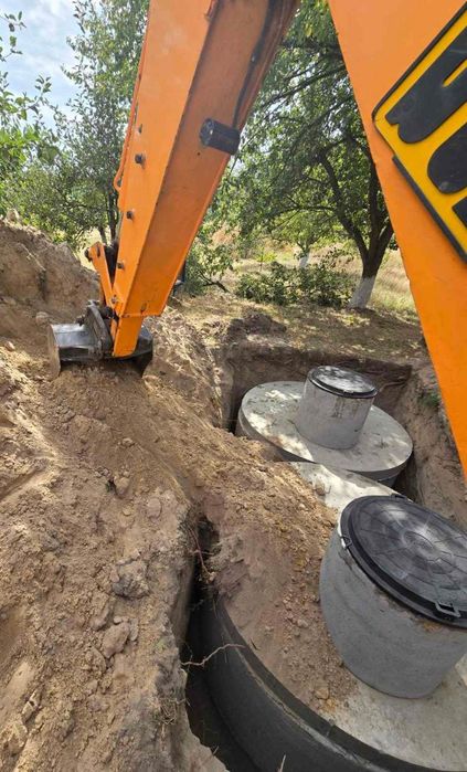 Септик вигрібна яма копка каналізація з бетонних кілець  5/7/10/21 м3