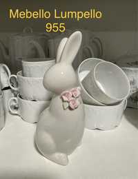 Figurka Zając królik dekoracja porcelanowa wielkanocna 955