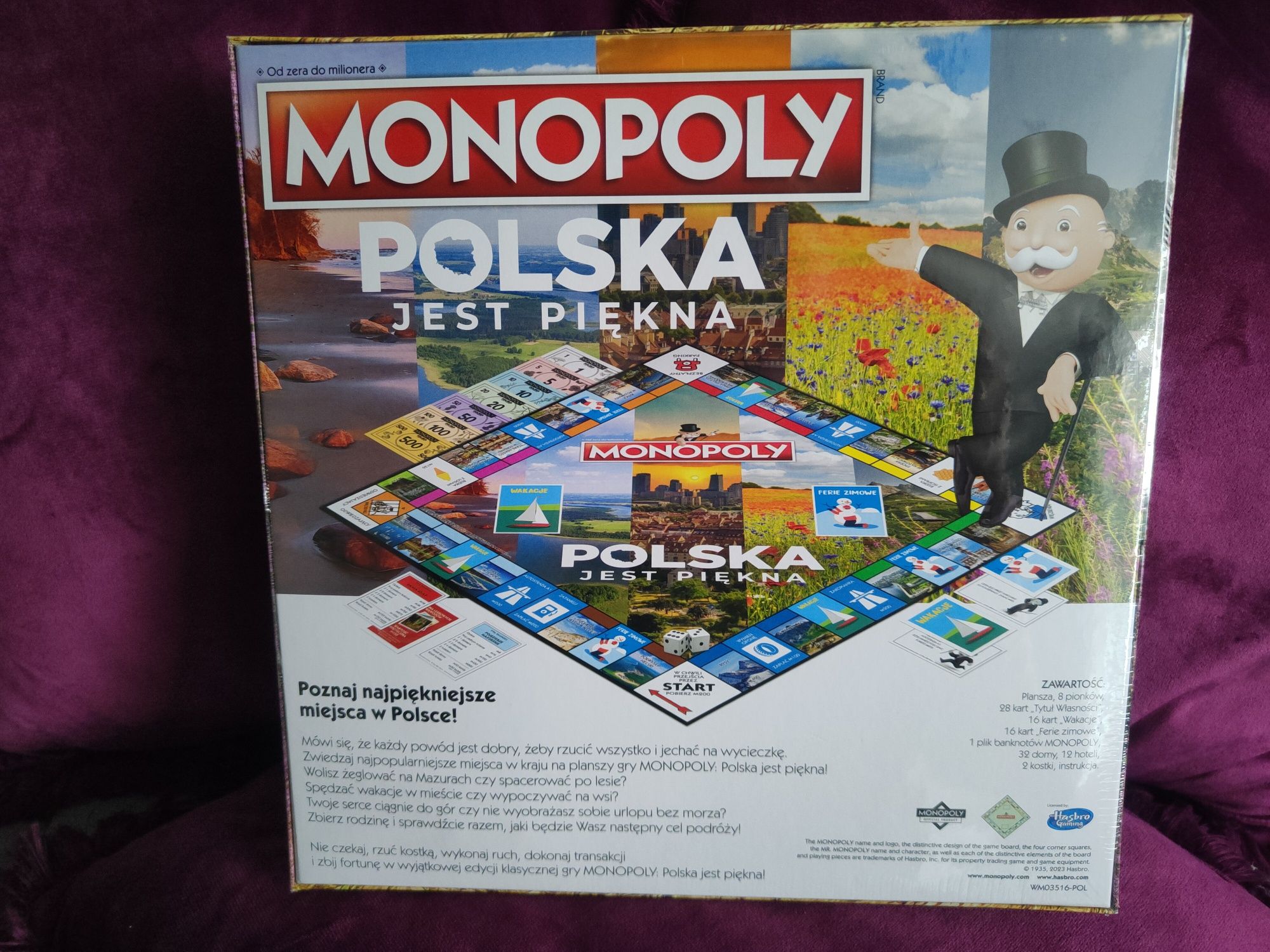 Gra planszowa Monopoly Polska jest piękna 8+ towarzyska 2-6 graczy