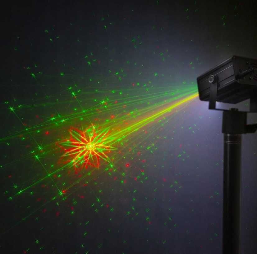 Nowoczesny Laser Dyskotekowy Quatro RG Diody Led RGBW *WYPRZEDAŻ*