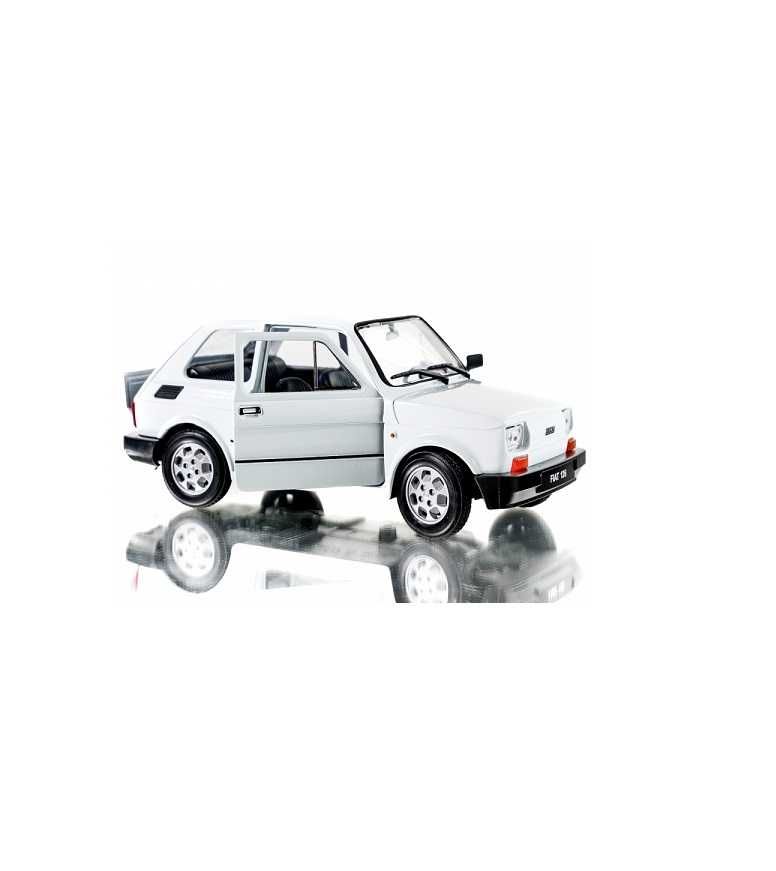 WELLY Maluch FIAT 126P 1:21 samochód kolekcjonerski biały metalowy