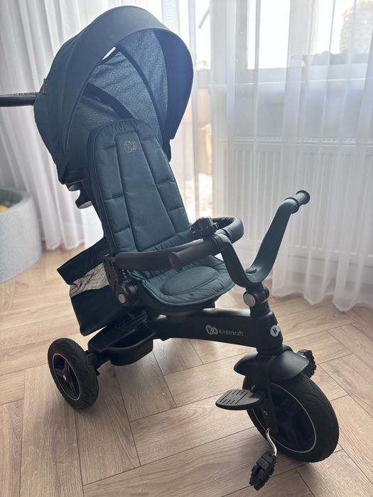 Триколісний велосипед Kinderkraft Easytwist Midnight Green