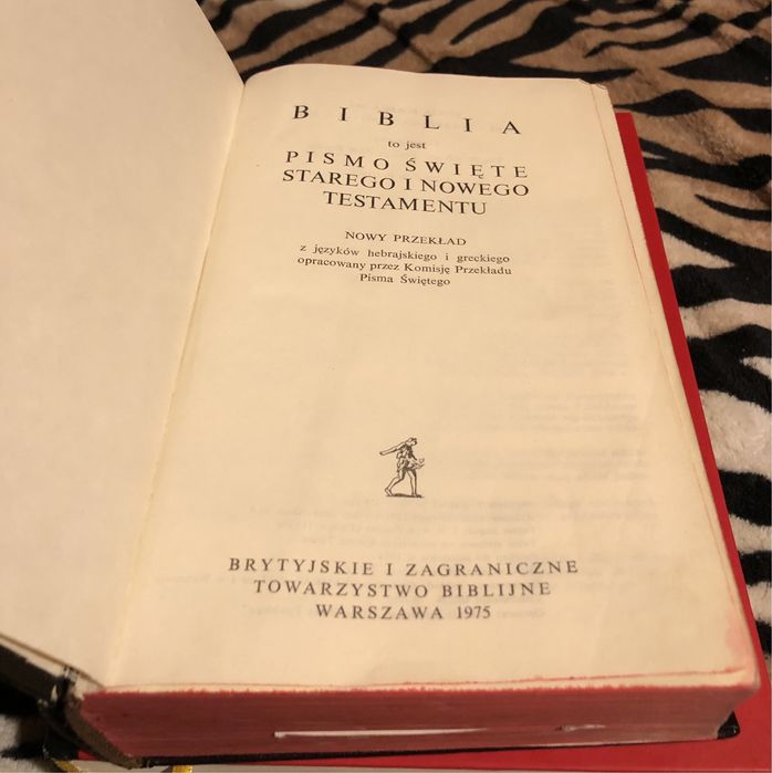 Biblia Pismo Święte Starego i Nowego Testamentu
