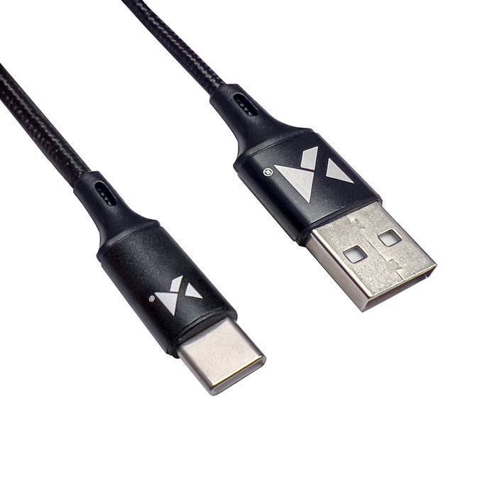 Wozinsky Kabel Usb - Usb Typ C 2,4A 2M Czarny(Wuc-C2B)