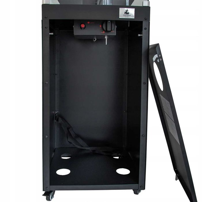 Ogrzewacz Tarasowy Gazowy Kominek Lava Rocks 8kW Czarny