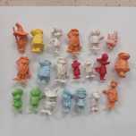 Monocromáticos brindes gelados OLÁ Magulia Gorila Hanna Barbera Tito