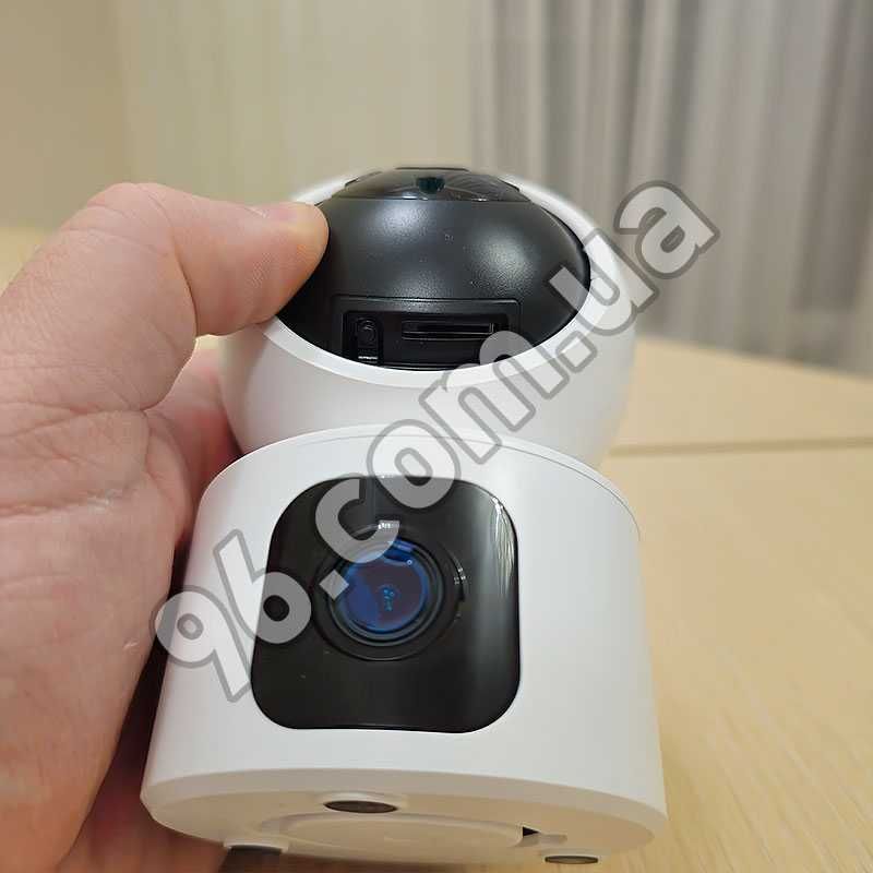 Поворотная Wi-Fi ip камера видеонаблюдения 2 объектива 1080p iCam365
