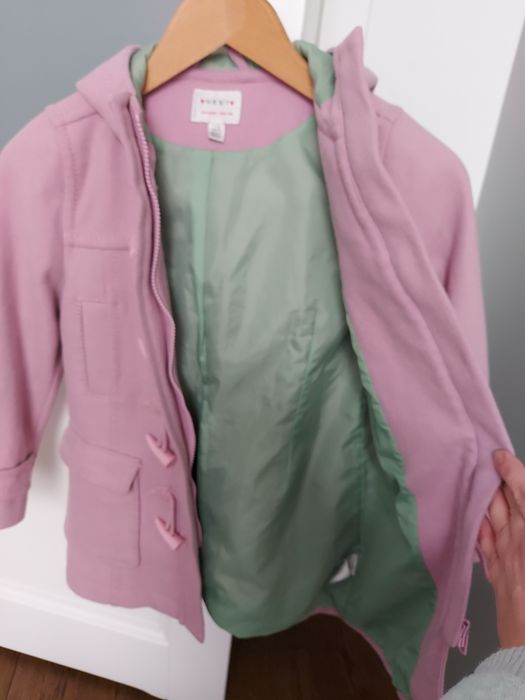 Ciepły płaszczyk Next roz 128cm