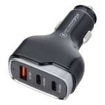 Ładowarka samochodowa USB A + 2 x Typ C PD QC3.0 3A 138W CC53-2C1A