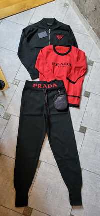 Dres 4 częściowy nerka dzianina premium prada M XL