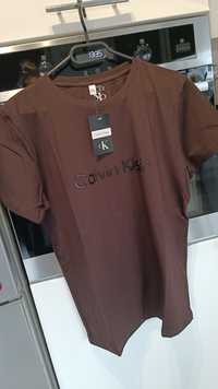 T-shirt męski CK brązowy XL