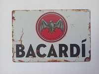 Nowy metalowy szyld Bacardi rum bar loft club garaż pub oldschool