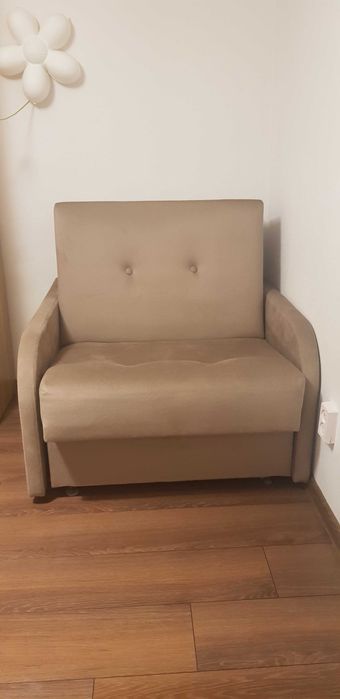 Fotel rozkładany z funkcją spania