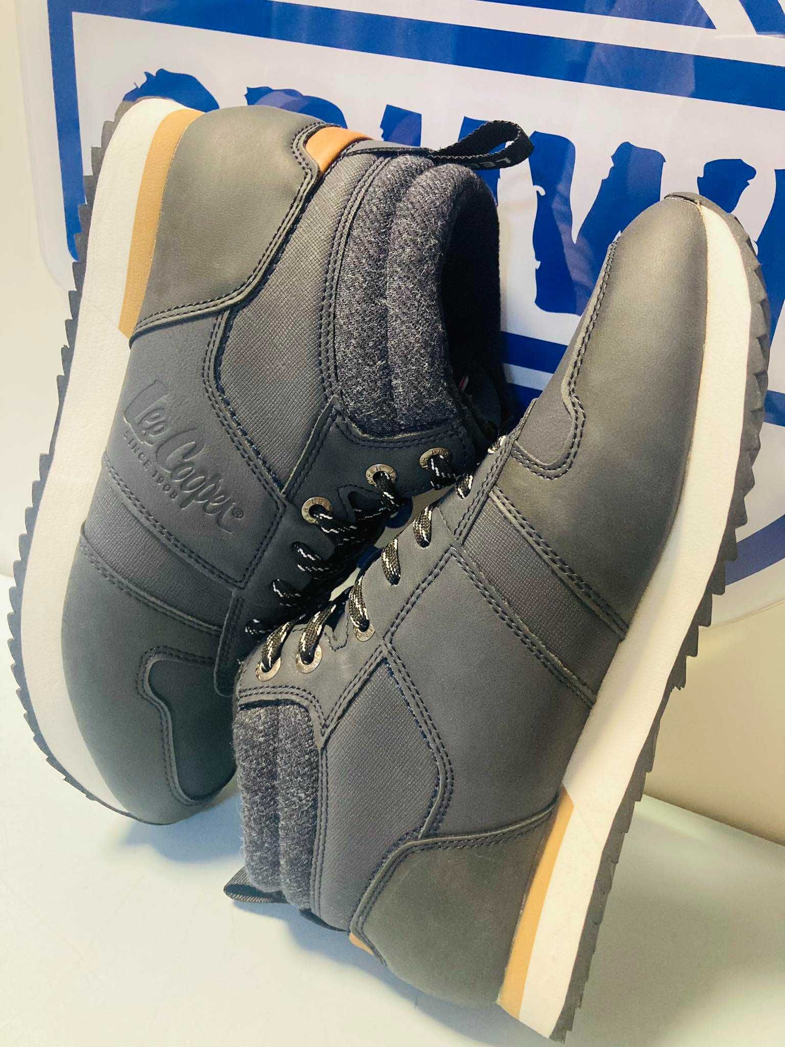 Lee Cooper sneakersy meskie zimowe ocieplane  41 - 44 wyprzedaż