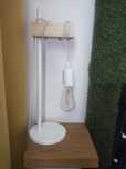 Dwie Lampki nocna lampka loft drewno