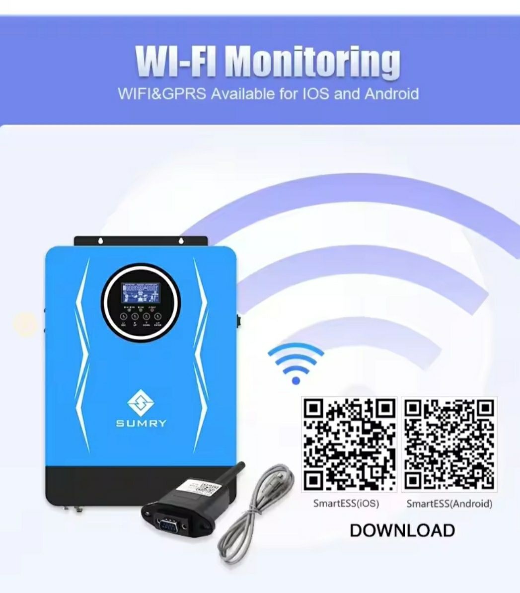 Гибрідний інвертор SUMRY SP-4200 (3,8 кВт) + Wi-Fi