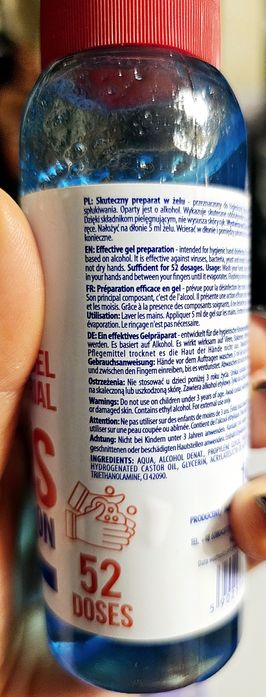 Żel antybakteryjny z dozownikiem, bez spłukiwania 100 ml