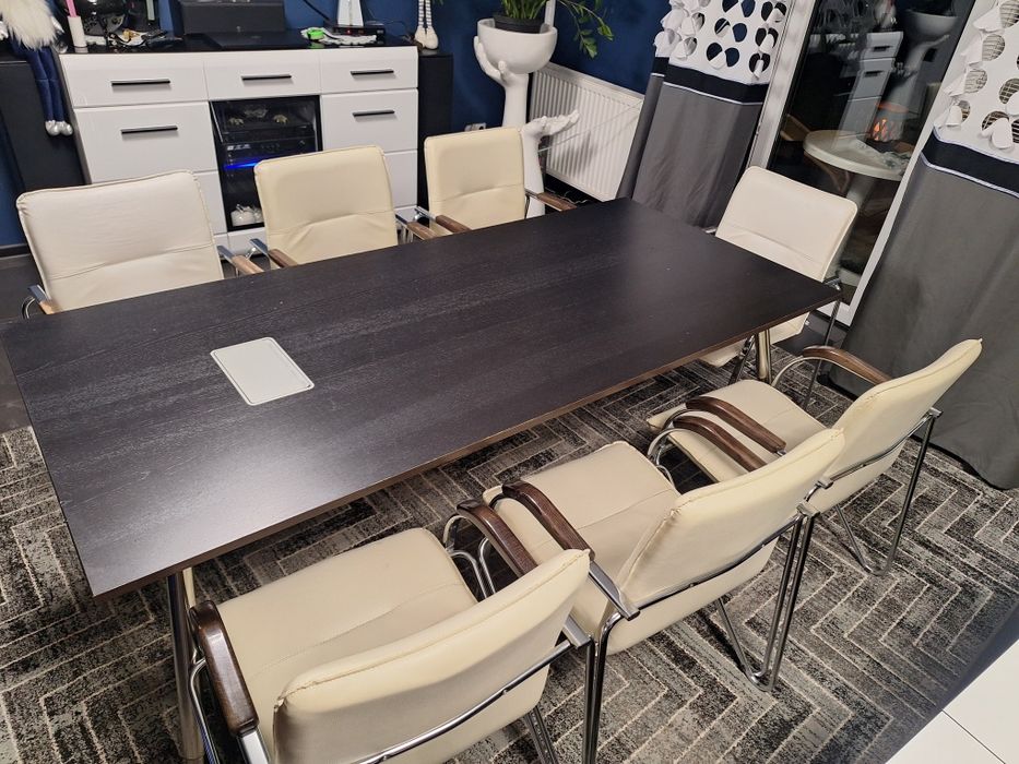 Stół konferencyjny  7 krzeseł  Samba