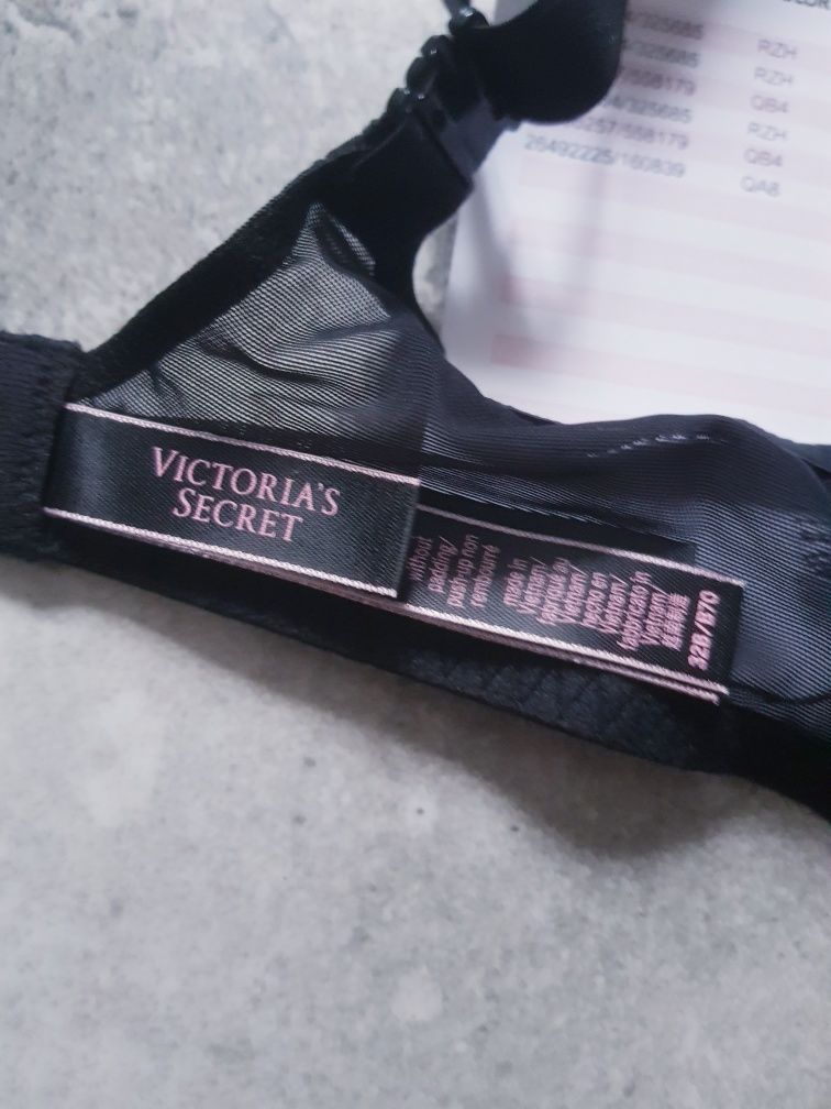 Biustonosz stanik Victoria's Secret 32B 70B czarny nowy oryginalny